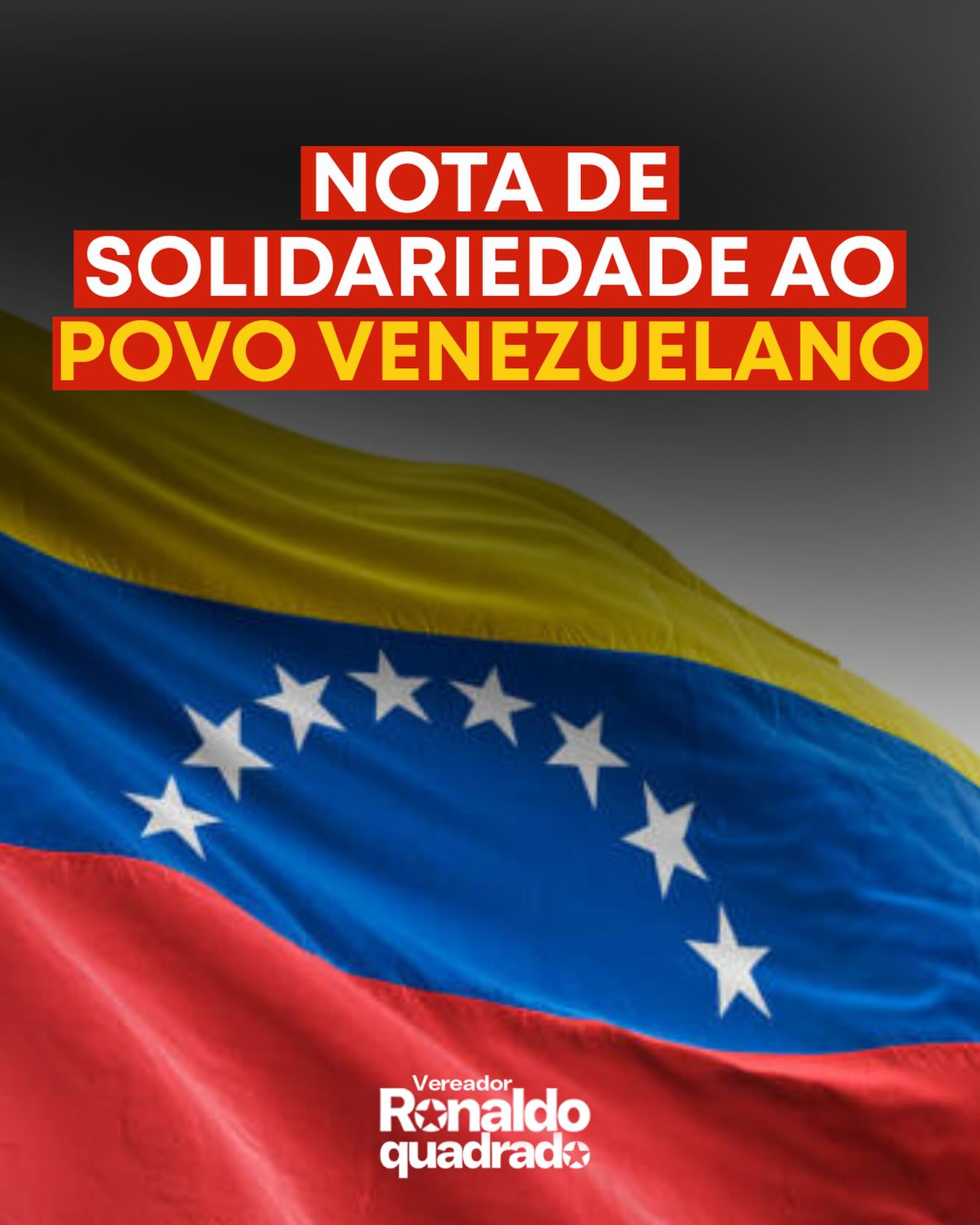 Tirem as garras da Venezuela!